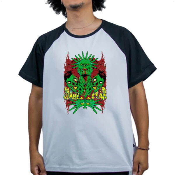 Camiseta Raglan Zombie star 2 - Imagem 4