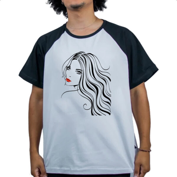 Camiseta Raglan Beautiful Girl 1 - Imagem 4