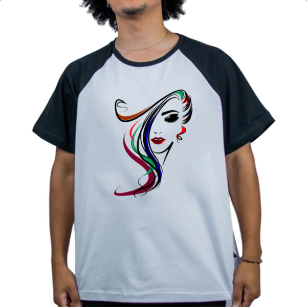 Camiseta Raglan Beautiful Girl 5 - Imagem 4