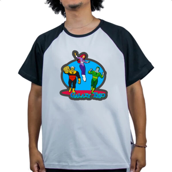 Camiseta Raglan Nostalgia Galaxy Trio - Imagem 4