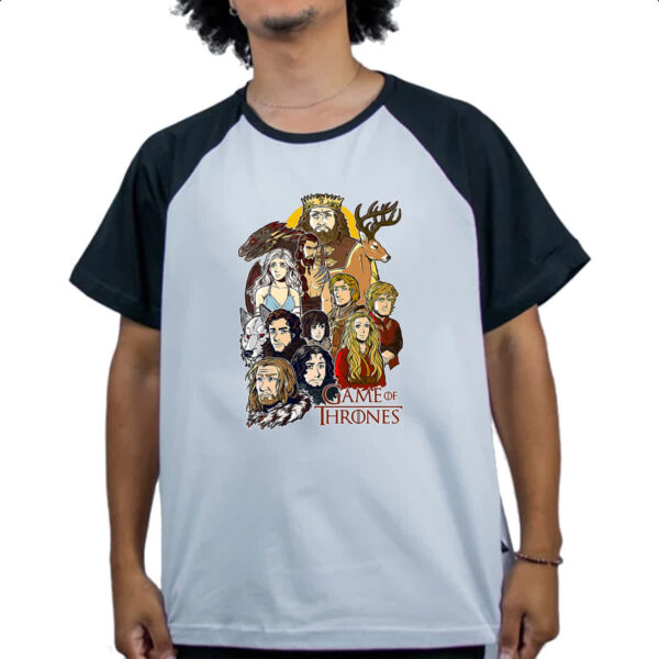 Camiseta Raglan Game of thrones - Cartoon print - Imagem 4
