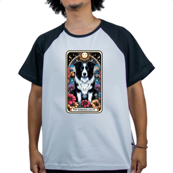 Camiseta Raglan Taro cachorro Border Collie - Imagem 4