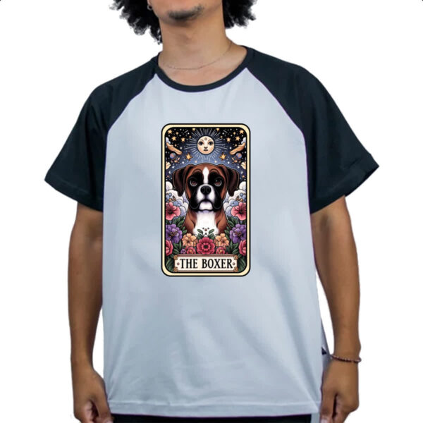 Camiseta Raglan Taro cachorro Boxer - Imagem 4