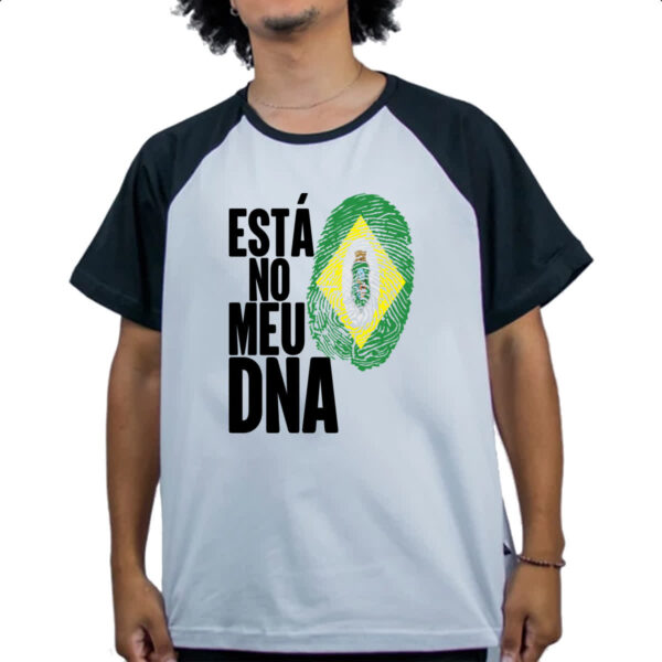 Camiseta Raglan Esta no meu DNA Ceara - Imagem 4