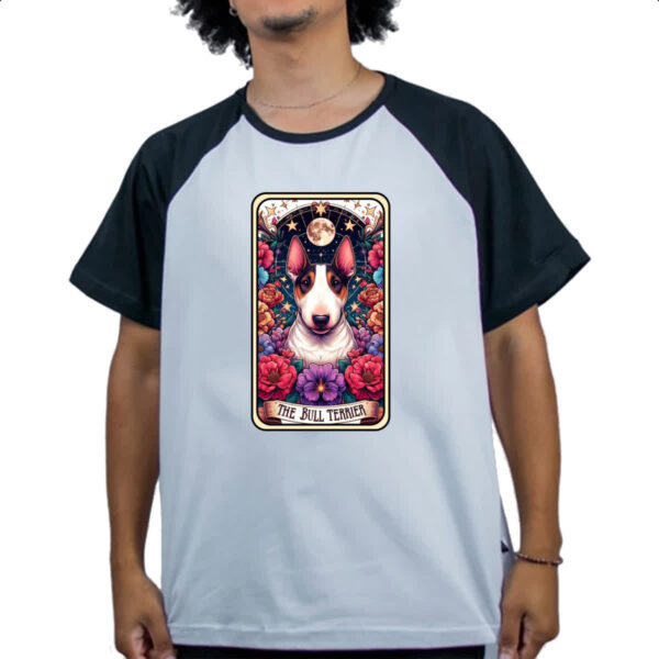 Camiseta Raglan Taro cachorro Bull Terrier - Imagem 4