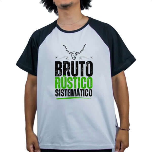Camiseta Raglan Bruto Rustico Sistematico - Imagem 4
