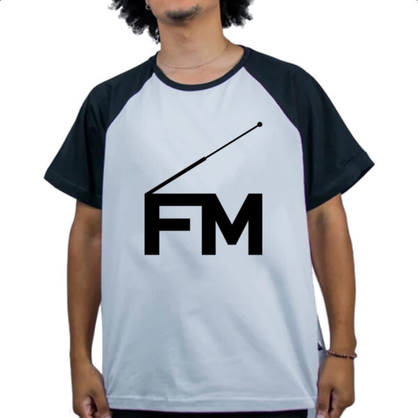 Camiseta Raglan FM Frequencia Modulada - Imagem 4