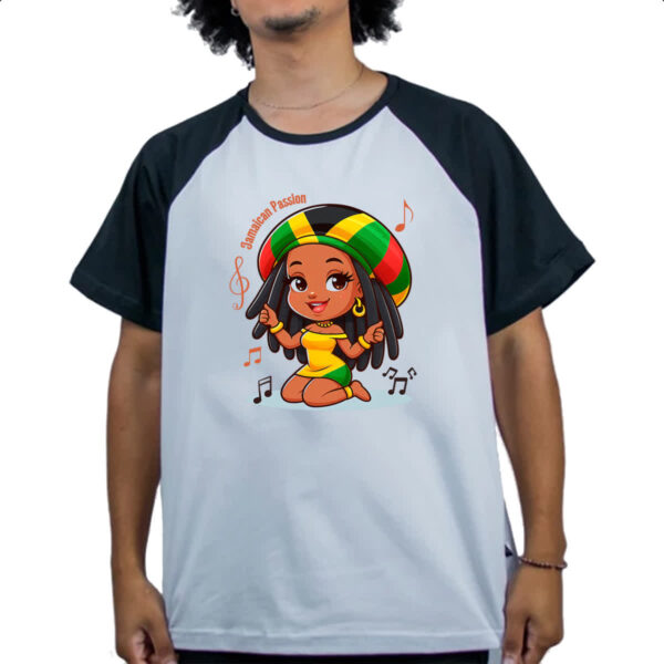 Camiseta Raglan Jamaixa Paixao Reggae - Imagem 4