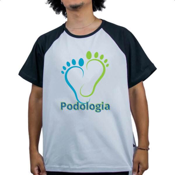 Camiseta Raglan Podologia - Imagem 4