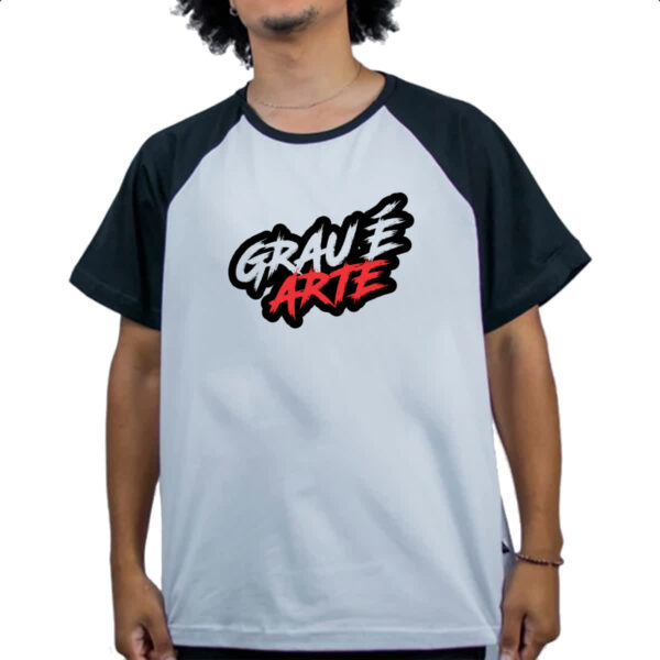 Camiseta Raglan Grau e arte - Imagem 4