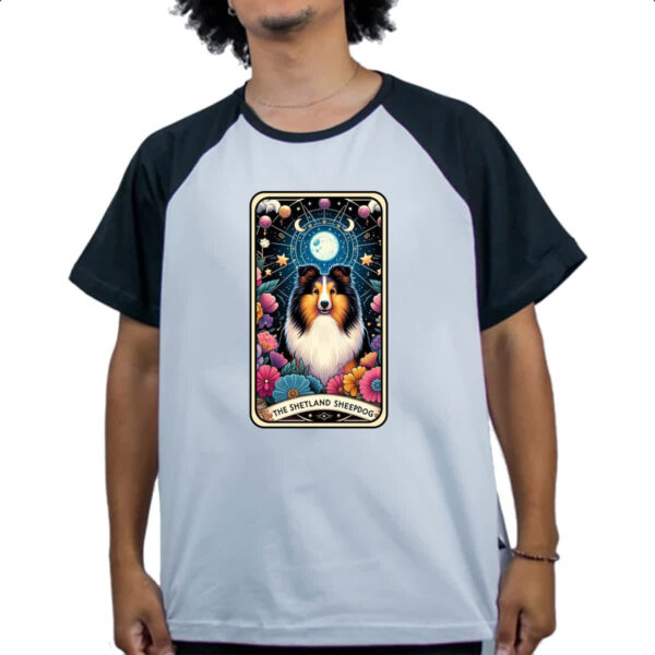 Camiseta Raglan Taro cachorro Collie - Imagem 4