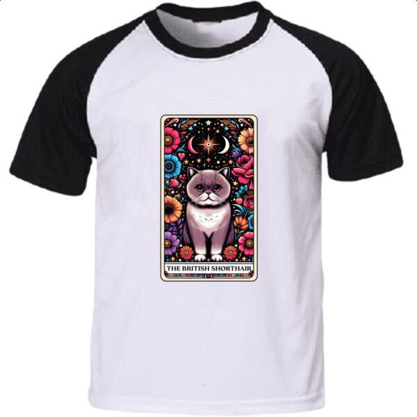 Camiseta Raglan Taro gato Pelo Curto Ingles