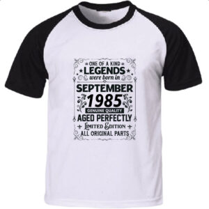 Camiseta Raglan Legends Were Born SET-1985