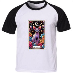 Camiseta Raglan Taro gato Sphynx