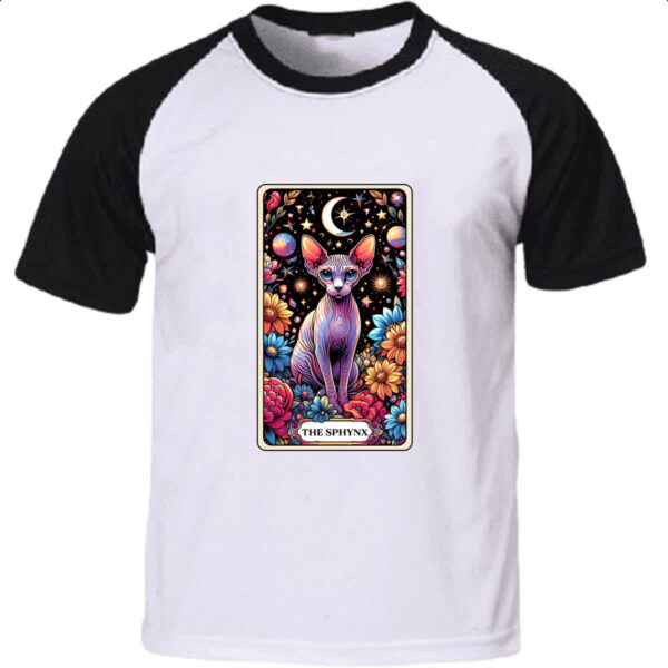 Camiseta Raglan Taro gato Sphynx