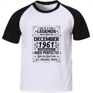 Camiseta Raglan Legends Were Born DEZ-1961