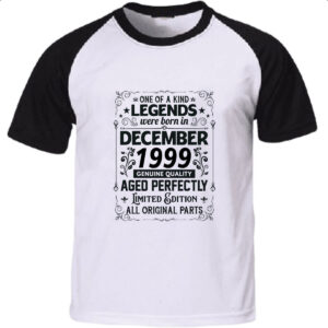 Camiseta Raglan Legends Were Born DEZ-1999