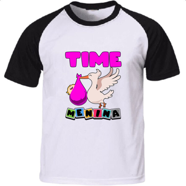 Camiseta Raglan Cegonha Time Menina