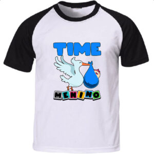Camiseta Raglan Cegonha Time Menino