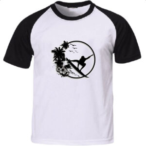 Camiseta Raglan Surf Noir Design