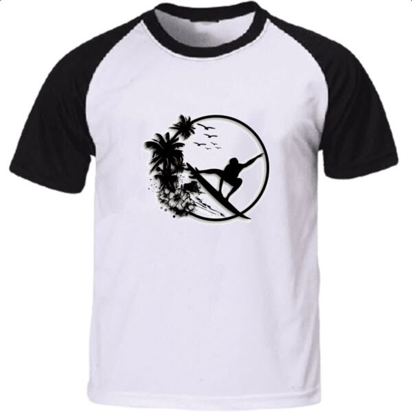 Camiseta Raglan Surf Noir Design
