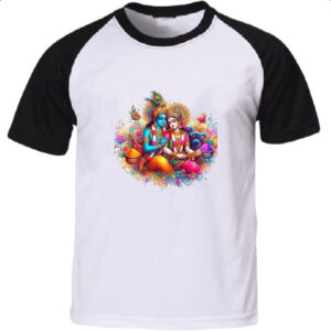Camiseta Raglan Holi Radha Krishna