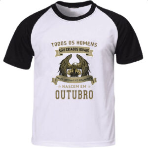 Camiseta Raglan Homem Lenda Aguia Outubro