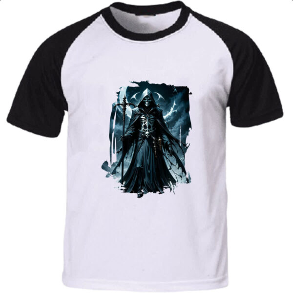 Camiseta Raglan Grim Reaper Lua Minguante
