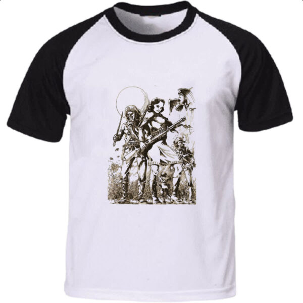 Camiseta Raglan Lampiao e Maria Bonita 02