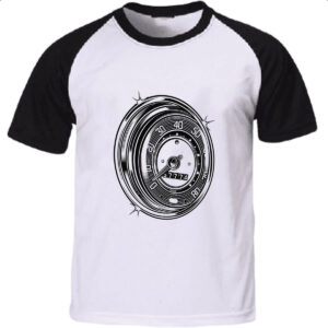 Camiseta Raglan Velocimetro Classico VW