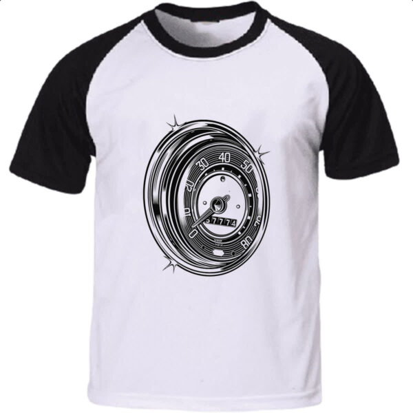 Camiseta Raglan Velocimetro Classico VW