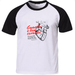Camiseta Raglan Gospel Proverbios 4-23
