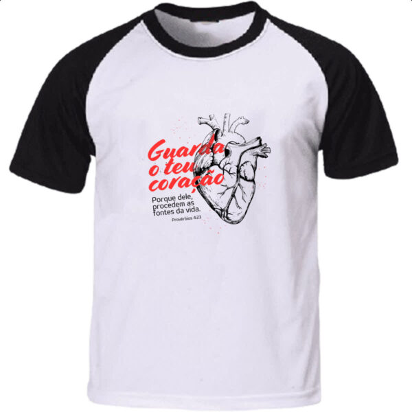 Camiseta Raglan Gospel Proverbios 4-23