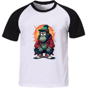 Camiseta Raglan Macaco Gang Street