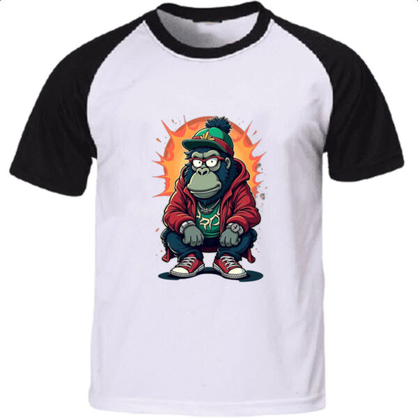 Camiseta Raglan Macaco Gang Street