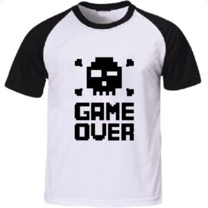 Camiseta Raglan 8 Bits Game Over