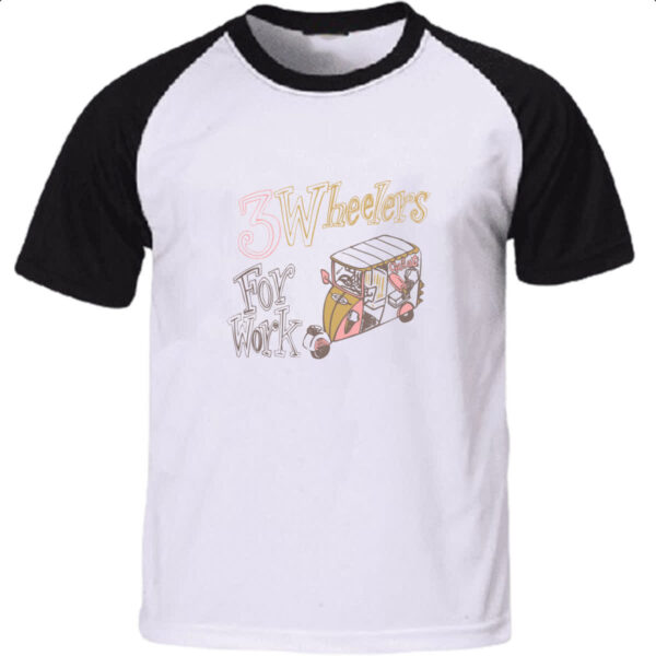 Camiseta Raglan 3 Wheelers for work