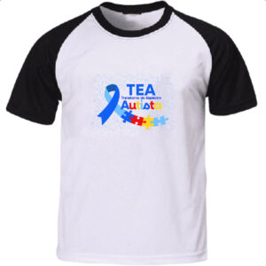 Camiseta Raglan Autismo TEA Transtorno Espectro