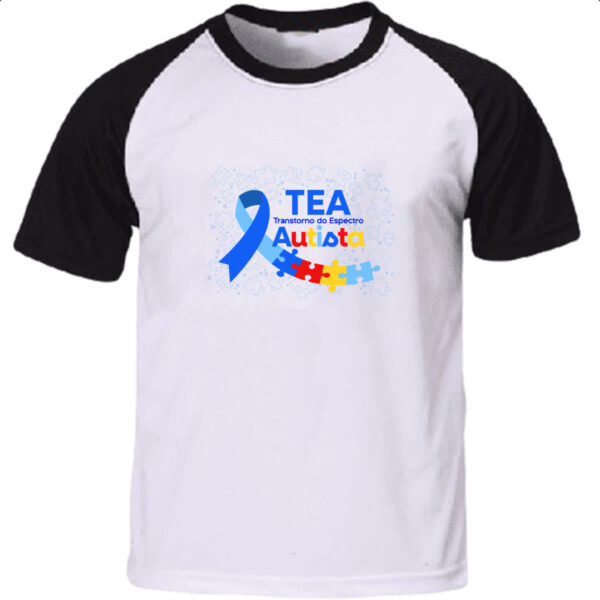 Camiseta Raglan Autismo TEA Transtorno Espectro