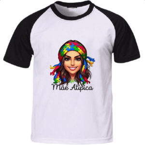 Camiseta Raglan Mae Atipica Autismo