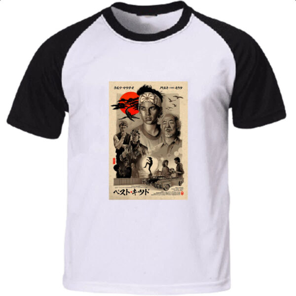 Camiseta Raglan The Karate Kid Poster Japao