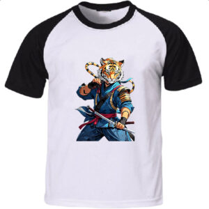 Camiseta Raglan Tigre Ninja