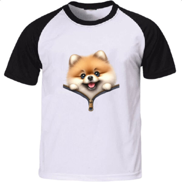 Camiseta Raglan Spitz Alemao no Ziper