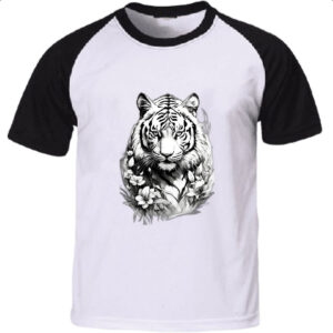 Camiseta Raglan Tigre albino
