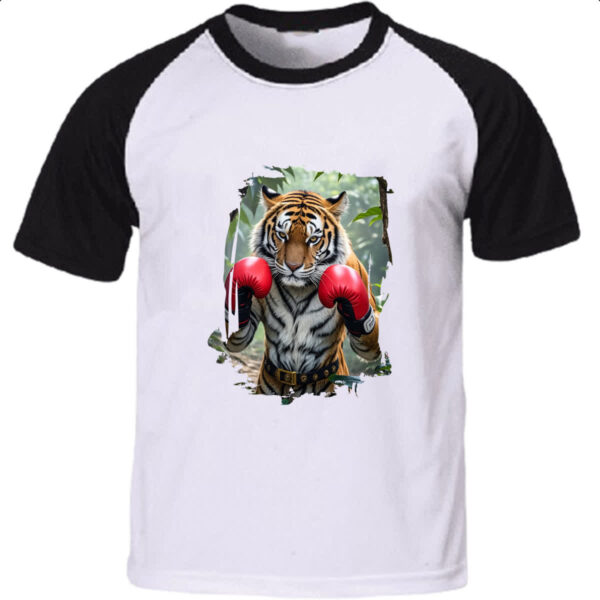 Camiseta Raglan Tigre pugilista