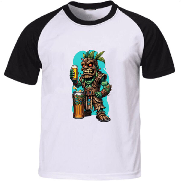 Camiseta Raglan Tiki dude cerveja