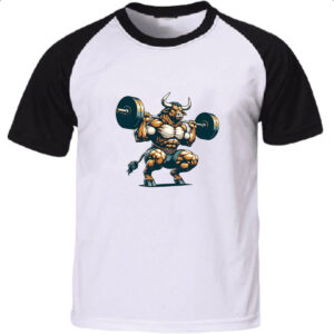 Camiseta Raglan Touro maromba