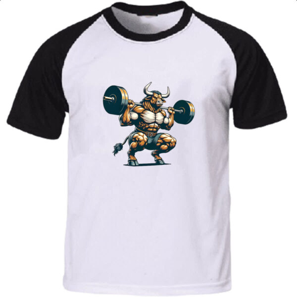 Camiseta Raglan Touro maromba