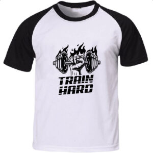 Camiseta Raglan Train Hard