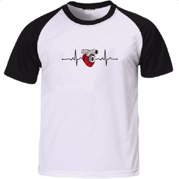 Camiseta Raglan Turbo cardiaco